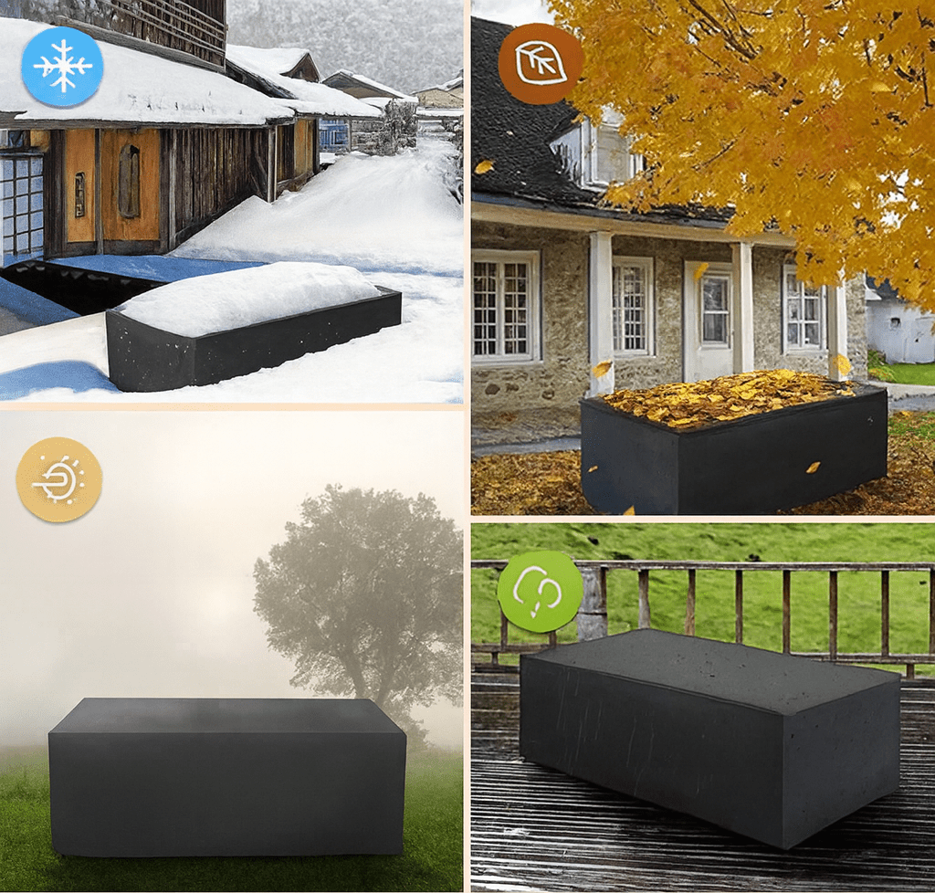 Waterdichte Buitenmeubilair Deksel van Hoogwaardig Polyester – UV-bestendig en Weerbestendig voor Tuintafels, Stoelen en Loungesets 4