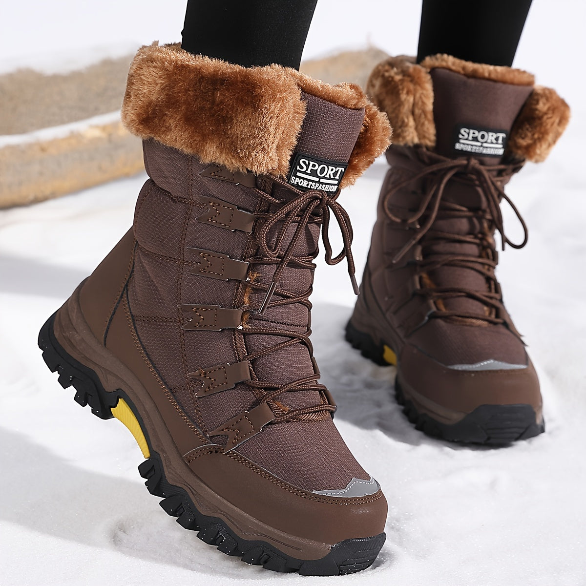 Winterlaarzen Dames met Zachte Voering en Antislip Zool – Comfortabele en Trendy Winterlaarzen voor Koude Dagen 4