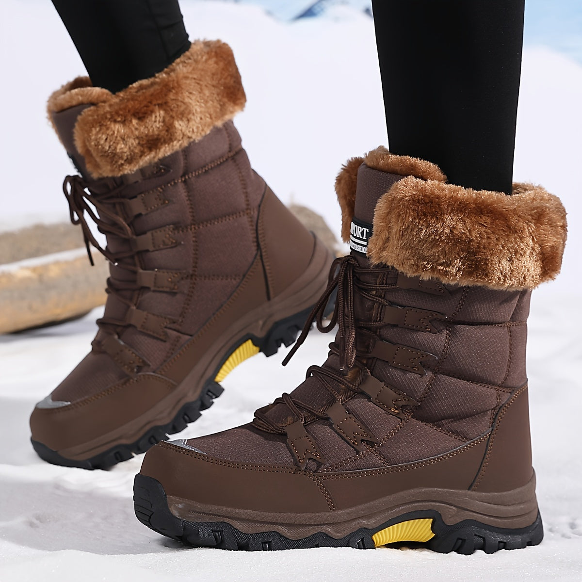 Winterlaarzen Dames met Zachte Voering en Antislip Zool – Comfortabele en Trendy Winterlaarzen voor Koude Dagen 5