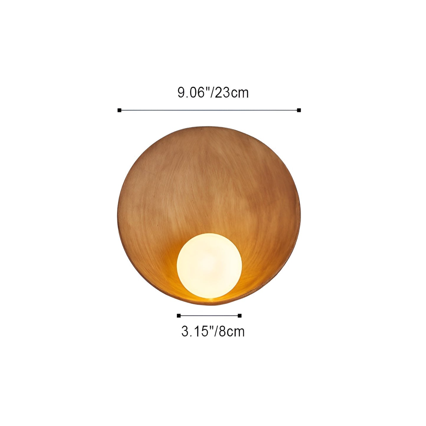 Witte Wandlamp met Wabi-Sabi Design en Melkglazen Lampenkap – Elegante Binnenverlichting 8