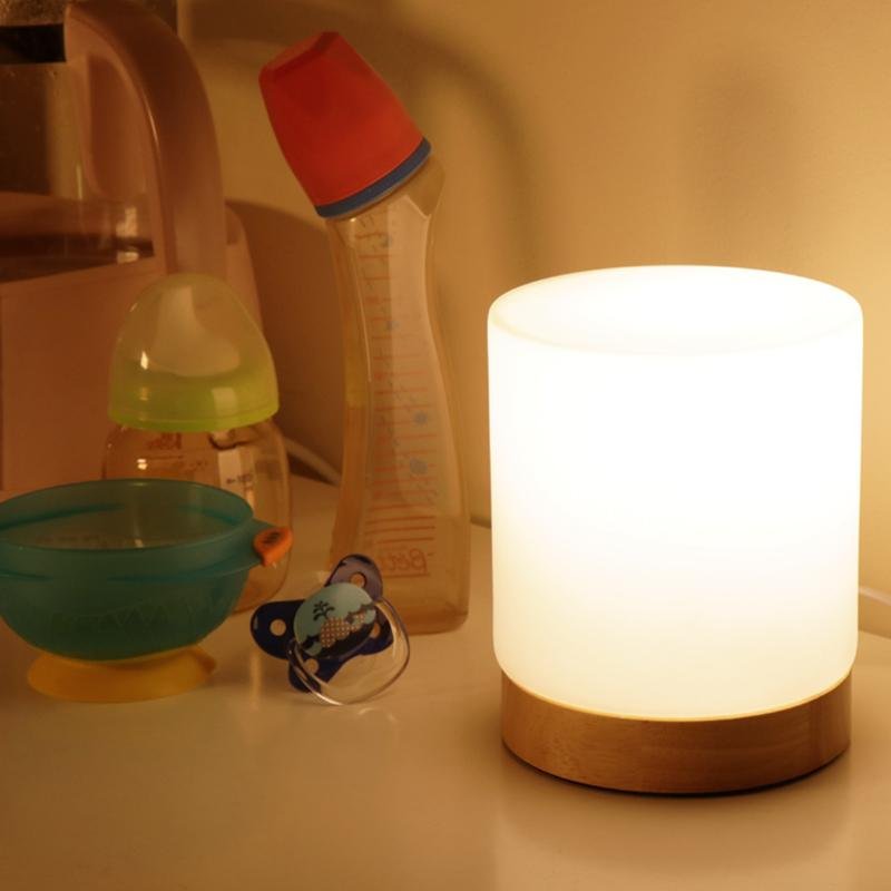 Mini Glazen Tafellamp met Touch-Activatie en 360-Graden Verlichting – Elegant en Compact voor Sfeer en Lezen