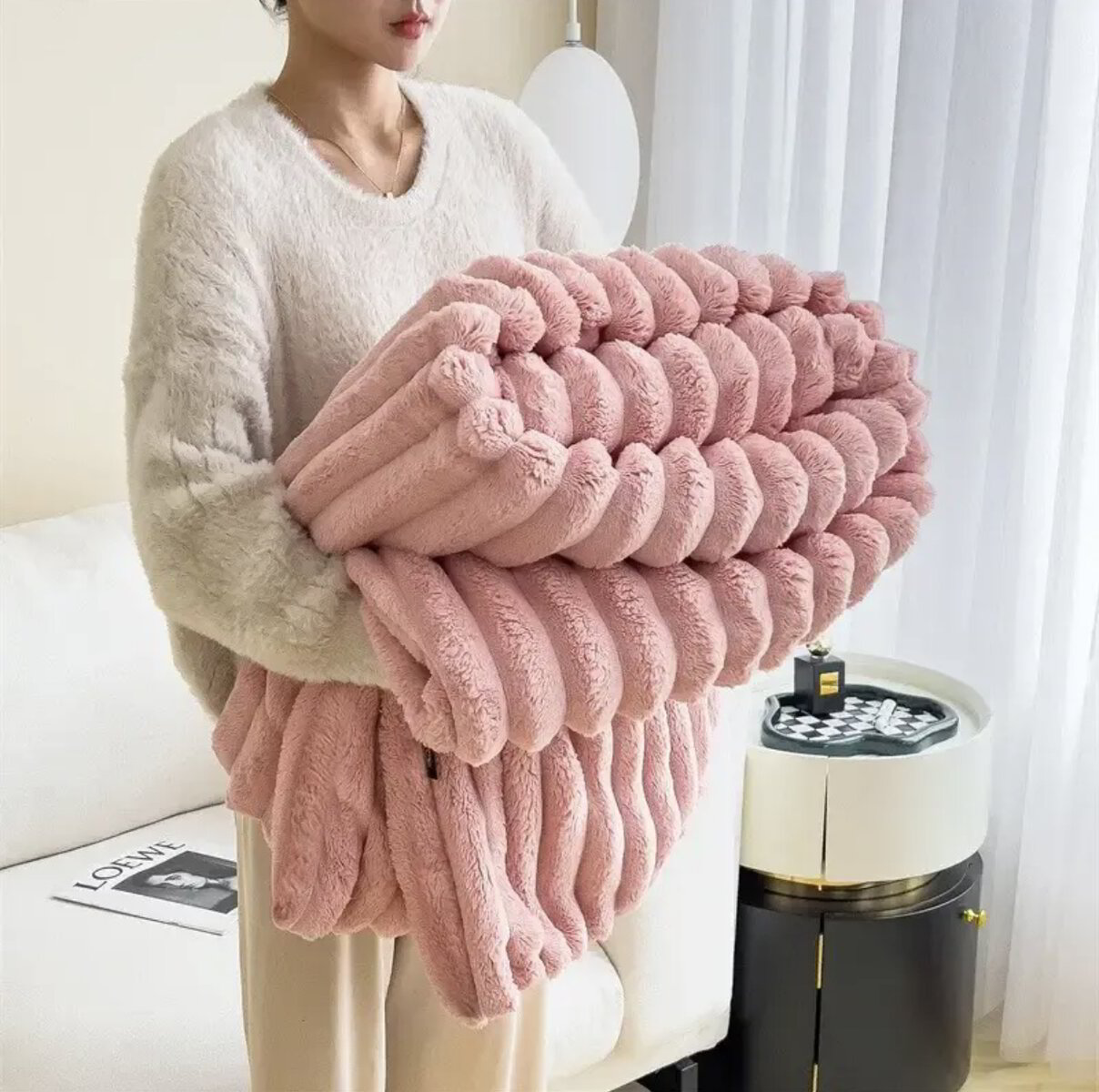 Zachte Warmte Deken van Imitatiebont – Luxe en Comfortabel voor Bank en Bed 4