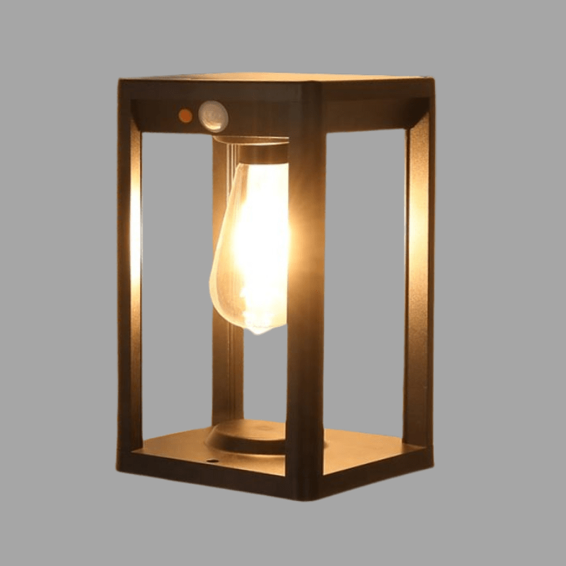 Zonne-energie Buitenlamp met Bewegingssensor – Waterdichte Aluminium Pilaarlamp met LED Verlichting 0