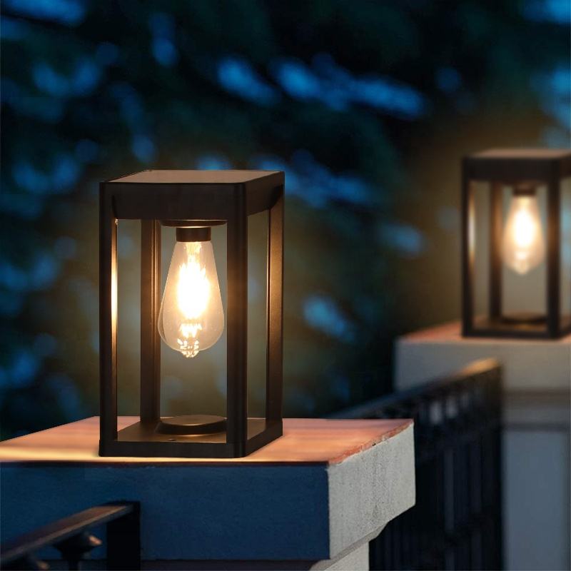 Zonne-energie Buitenlamp met Bewegingssensor – Waterdichte Aluminium Pilaarlamp met LED Verlichting 3