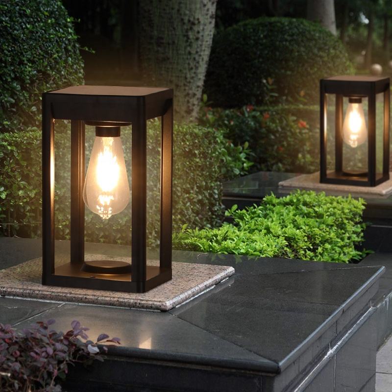 Zonne-energie Buitenlamp met Bewegingssensor – Waterdichte Aluminium Pilaarlamp met LED Verlichting 4