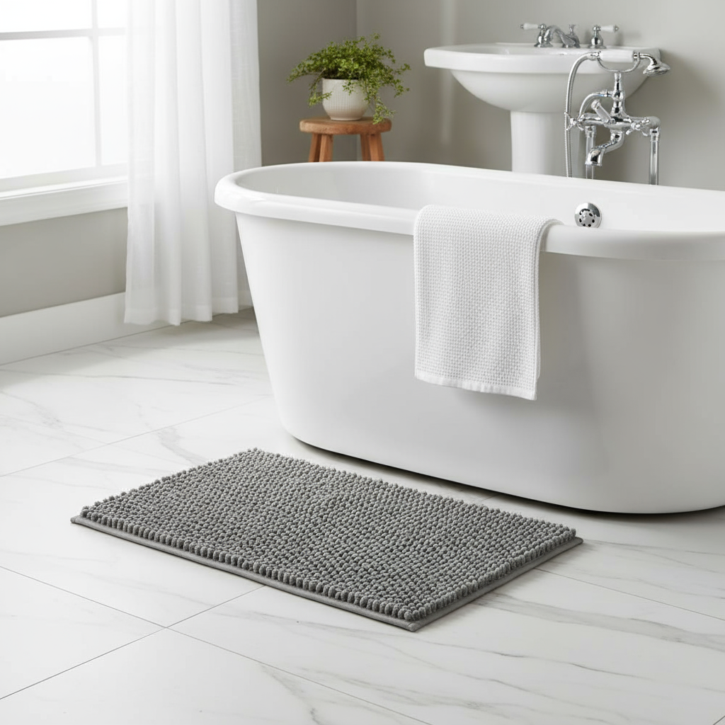 Ultrasoft Microvezel Badmat met Antislip Onderzijde – Sneldrogend en Machinewasbaar