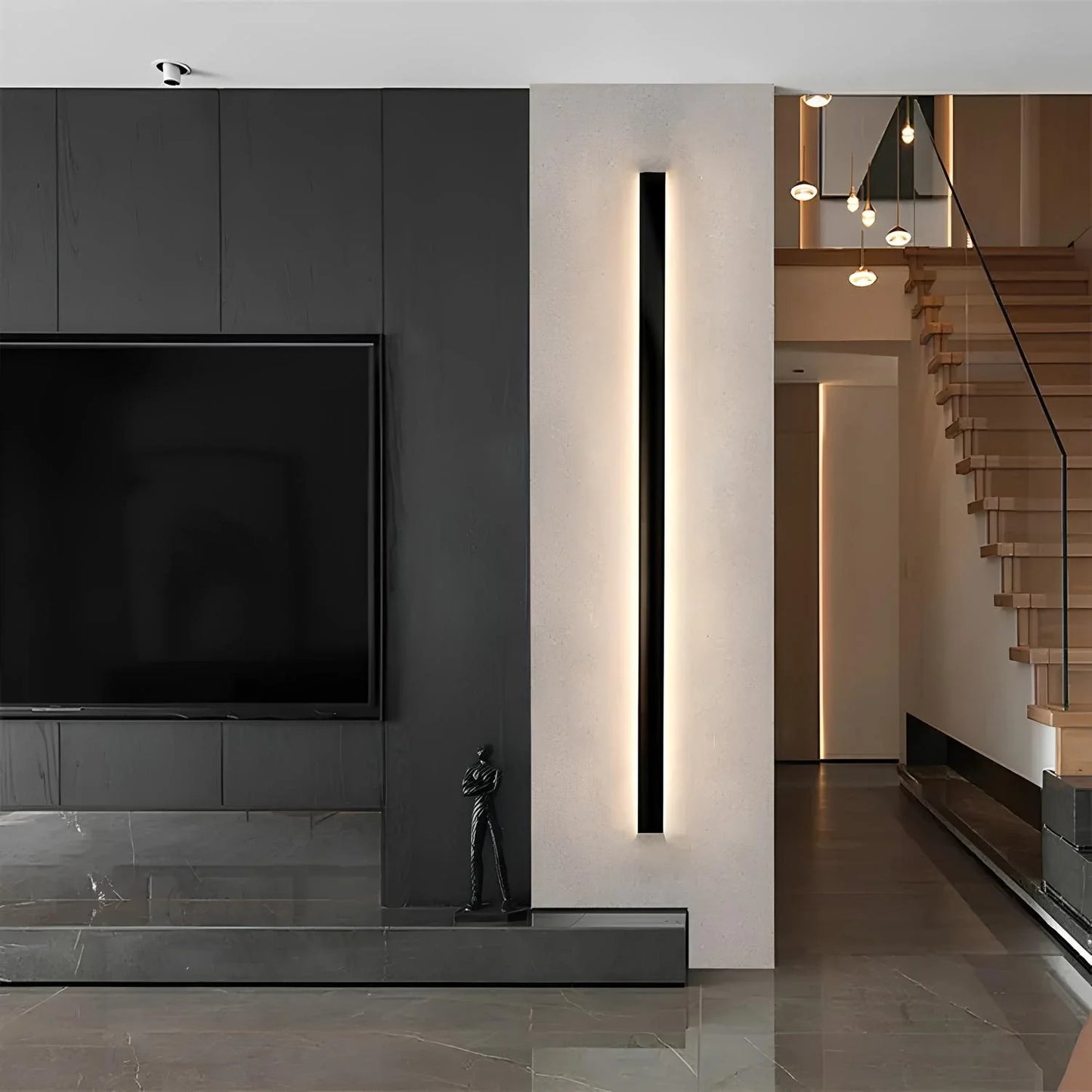 Moderne Buiten Wandlamp van Smeedijzer en Aluminium met LED Verlichting – Weerbestendig en Duurzaam Design