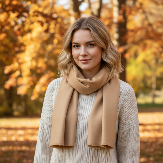 Effen Zwarte Kasjmier Sjaal voor Dames – Luxe Winteraccessoire van Hoogwaardig Cashmere