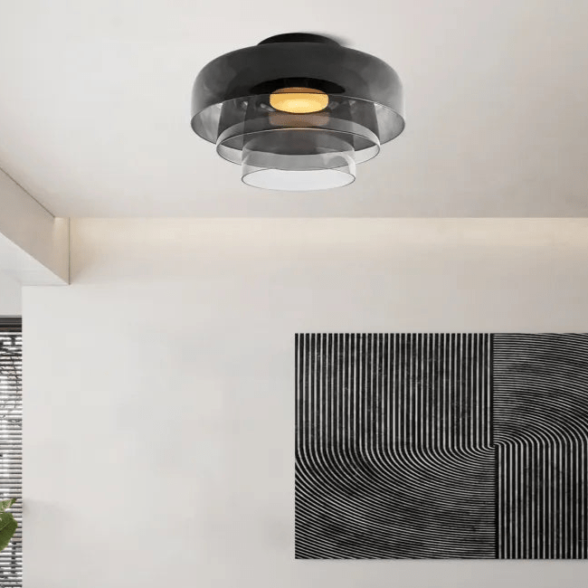 Scandinavische Glazen LED-Plafondlamp