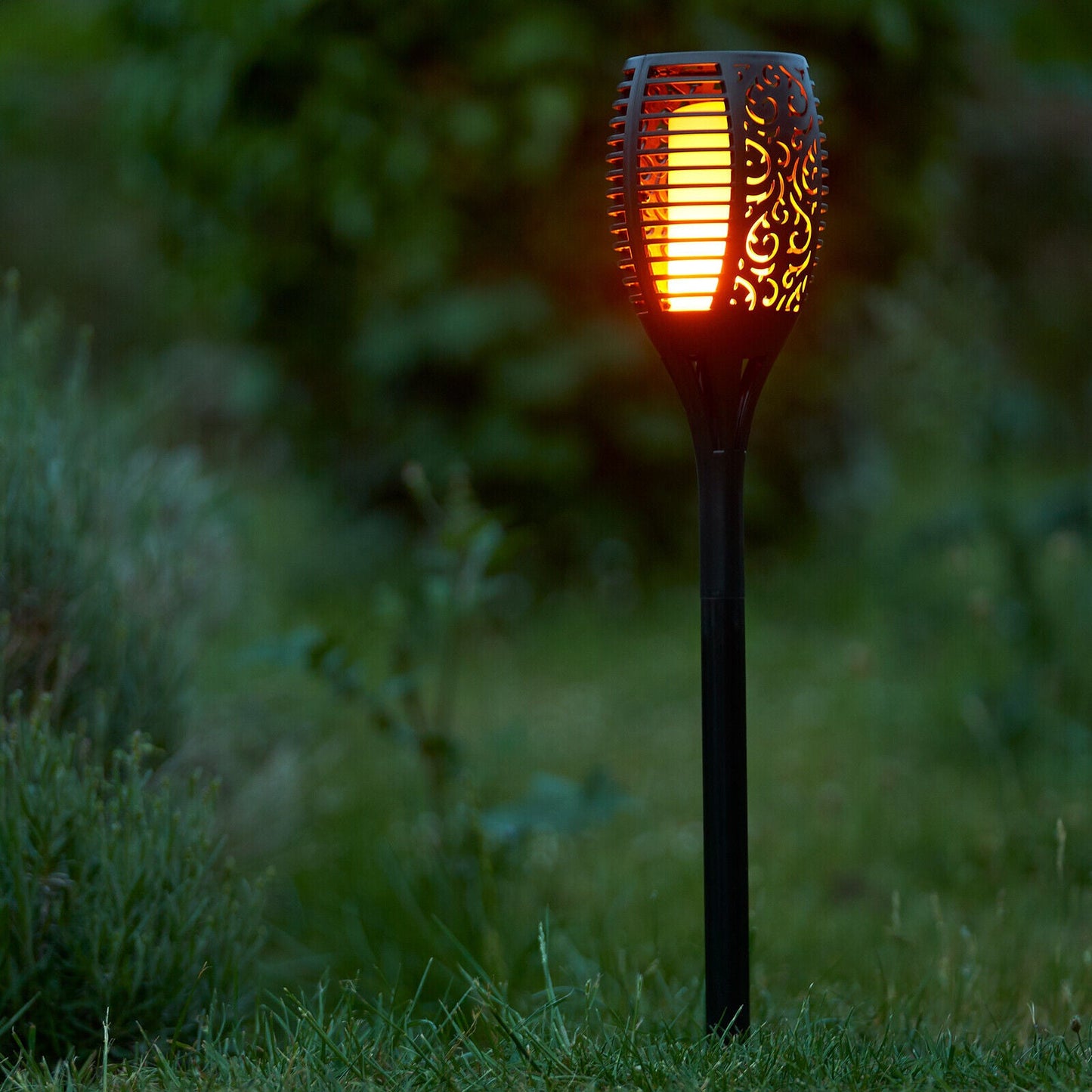 Zonne Tuinfakkel met LED Verlichting - Weersbestendig en Energiebesparend voor Buiten - Sfeervolle Tuinverlichting