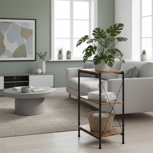 Metalen Opbergrek met 3 Planken - Multifunctioneel Staand Rek voor Keuken, Badkamer en Woonkamer