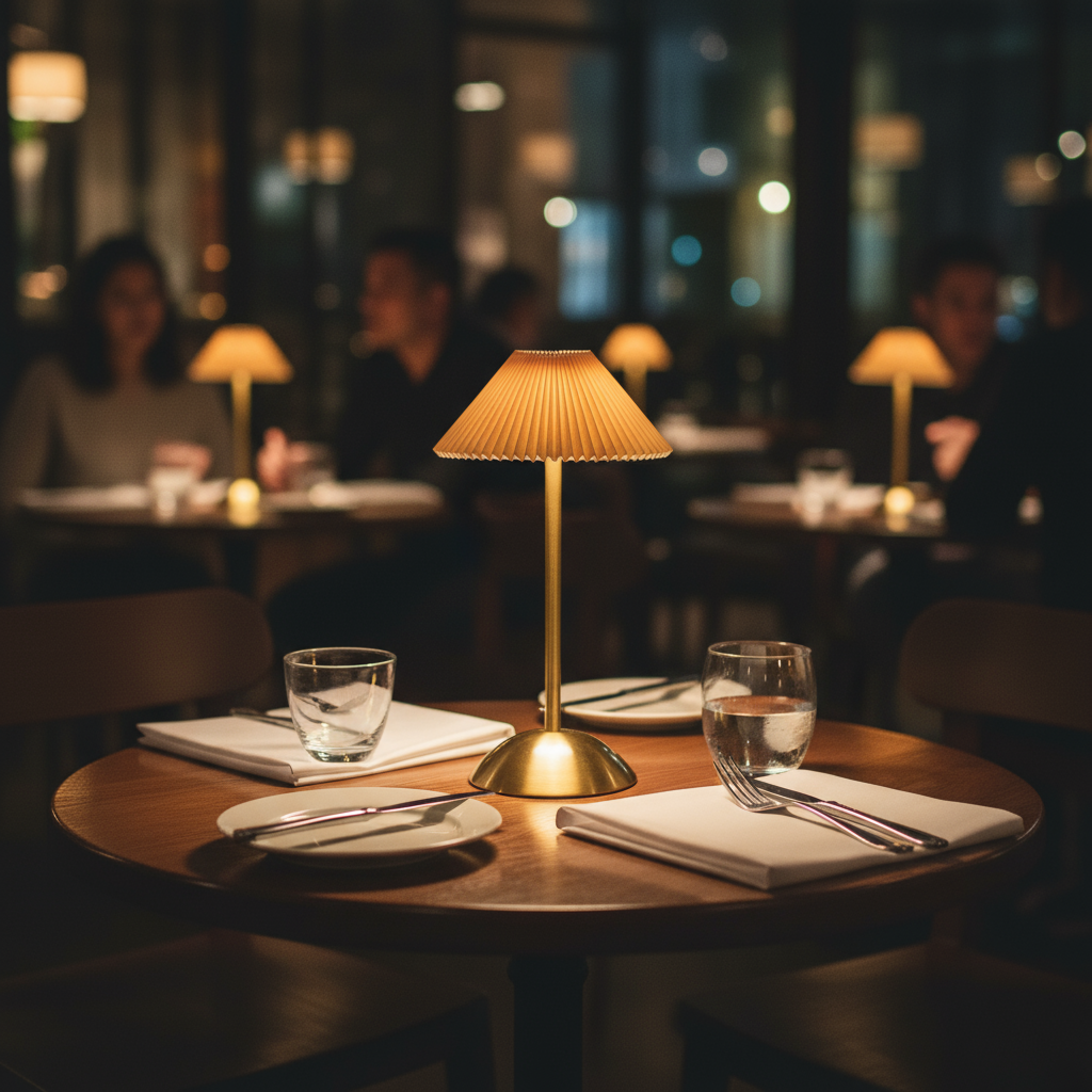 Scandinavische Draadloze Tafellamp – Oplaadbare LED Lamp met Aanraakschakelaar voor Nachtkastje en Slaapkamer