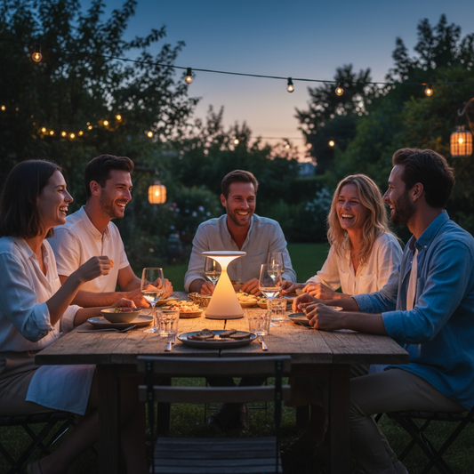 Trådløs Bordlampe i Timeglasform – Stilfuld Belysning til Enhver Indretning