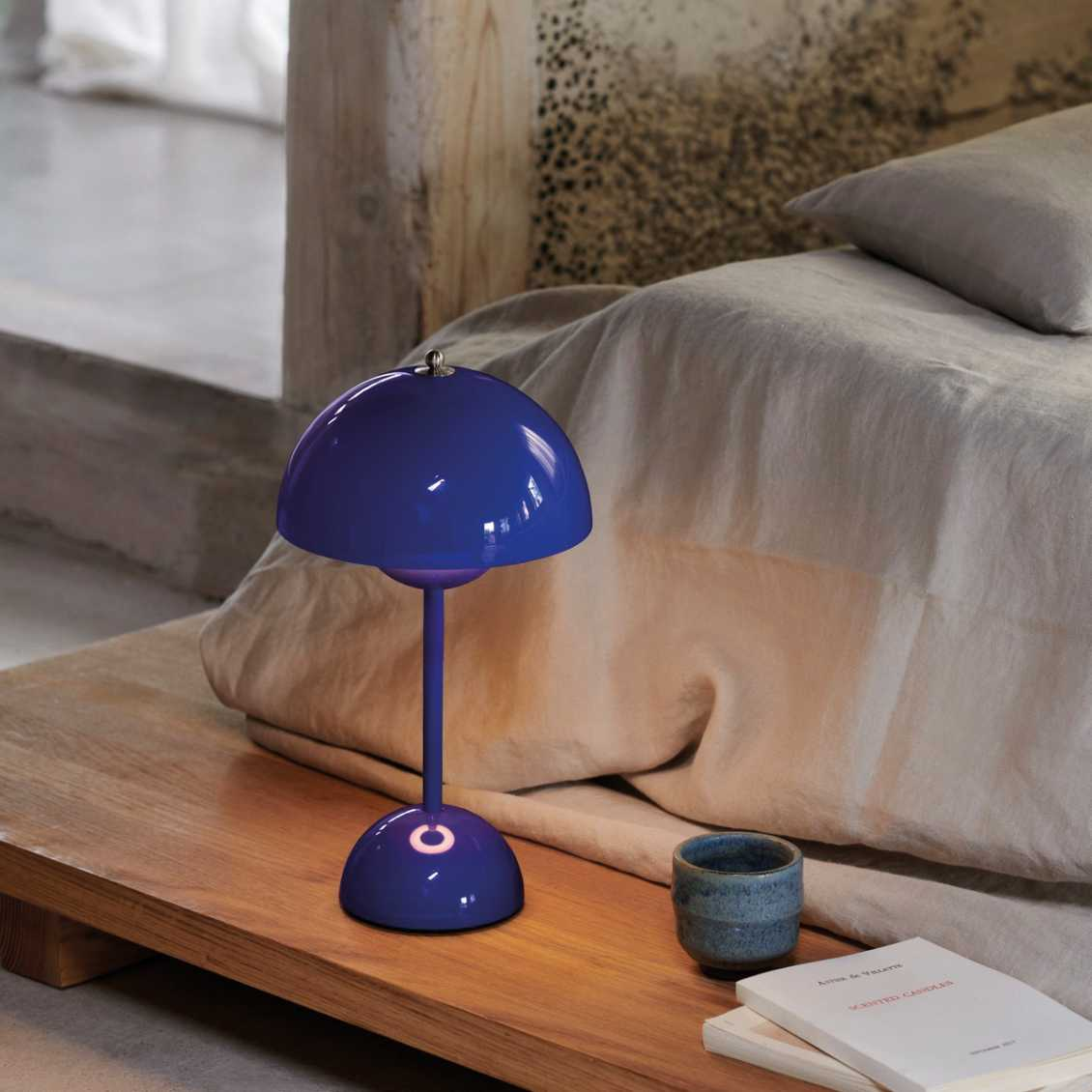 Variant image for Oplaadbare Tafellamp met Aanraakbediening en Warm Witte LED Verlichting – Modern Nachtkast Lampje op Batterijen-5