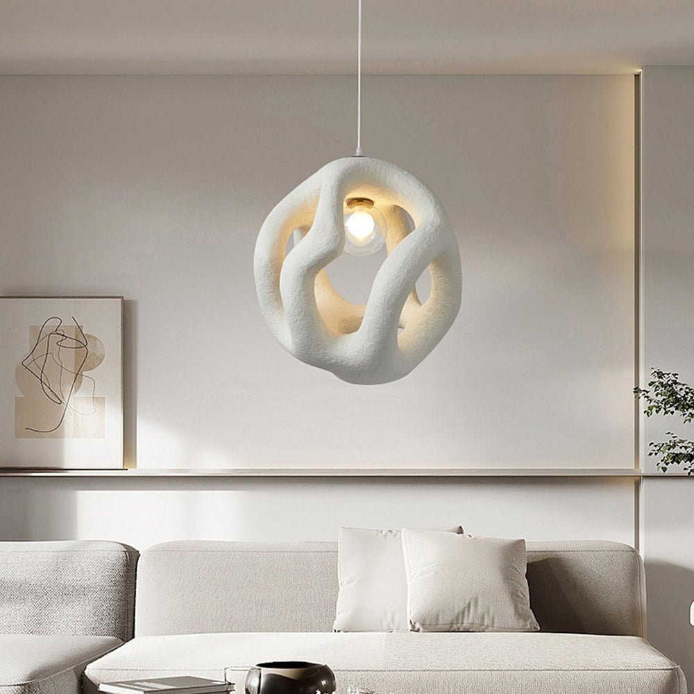 Hanglamp - Minimalistisch Design voor Eettafel, Woonkamer of Slaapkamer - Natuurlijke Materialen, Verstelbare Ophanglengte