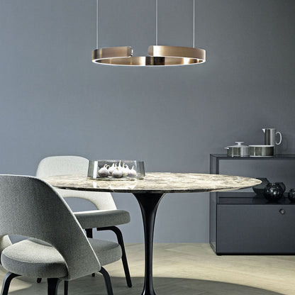 Moderne Ronde LED Hanglamp Zwart voor Eettafel en Woonkamer – Elegante Verlichting voor Stijlvol Interieur