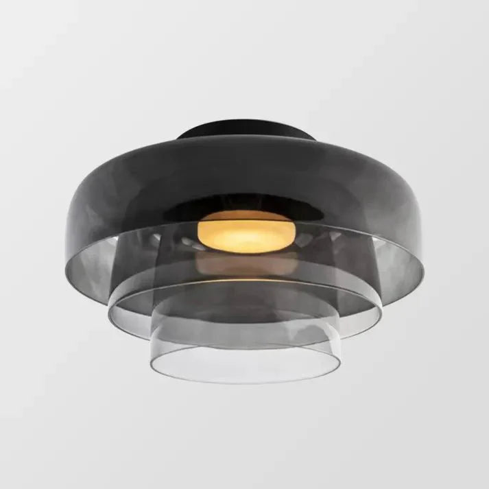 Variant image for Scandinavische Glazen Plafondlamp met LED en Driekleuren Veranderend Licht – Ideaal voor Slaapkamer en Woonkamer-13