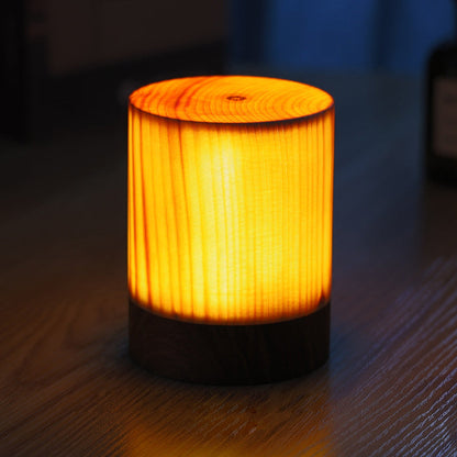 Oplaadbare Draadloze Tafellamp met Touch Control en Houtdesign – LED Lamp voor Slaapkamer en Bureau