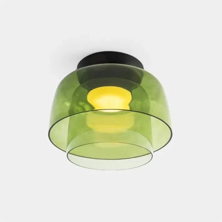 Variant image for Scandinavische Glazen Plafondlamp met LED en Driekleuren Veranderend Licht – Ideaal voor Slaapkamer en Woonkamer-10
