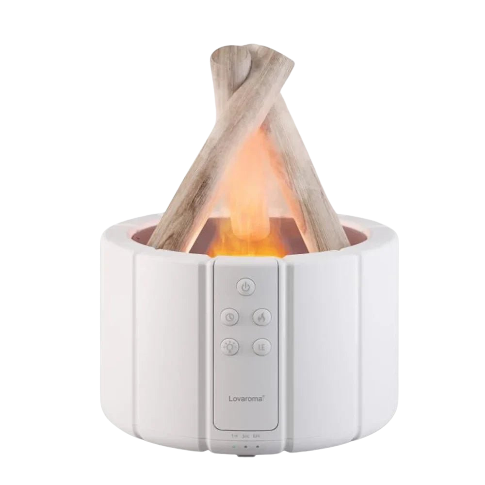 Vlam Luchtbevochtiger Tafellamp met Aromatherapie en Stille Werking