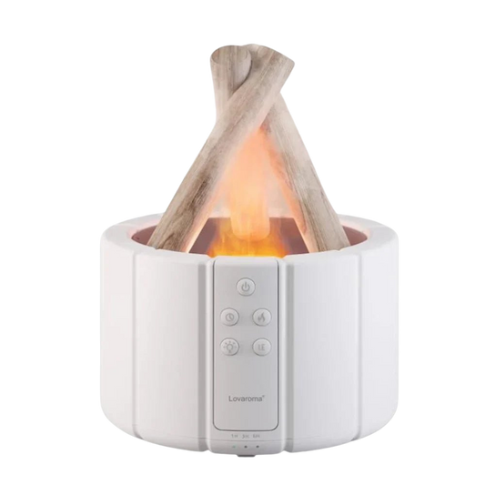 Vlam Luchtbevochtiger Tafellamp met Aromatherapie en Stille Werking