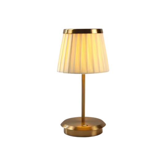 Oplaadbare Tafellamp met Dimbare LED en Aanraakbediening – Zwart en Goud Nachtkast Lampje voor Elegante Verlichting