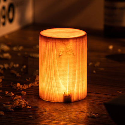 Oplaadbare Draadloze Tafellamp met Touch Control en Houtdesign – LED Lamp voor Slaapkamer en Bureau