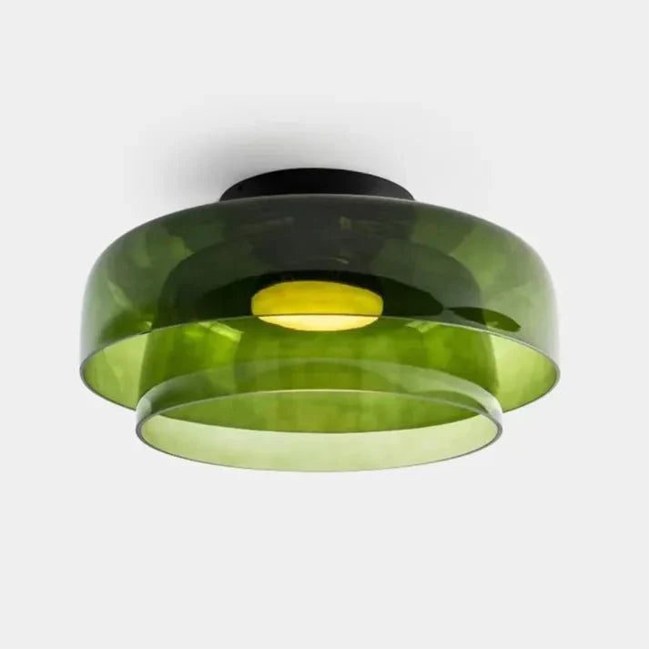 Variant image for Scandinavische Glazen Plafondlamp met LED en Driekleuren Veranderend Licht – Ideaal voor Slaapkamer en Woonkamer-7