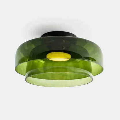 Variant image for Scandinavische Glazen Plafondlamp met LED en Driekleuren Veranderend Licht – Ideaal voor Slaapkamer en Woonkamer-7