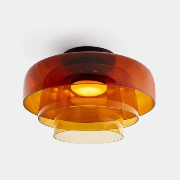 Variant image for Scandinavische Glazen Plafondlamp met LED en Driekleuren Veranderend Licht – Ideaal voor Slaapkamer en Woonkamer-3