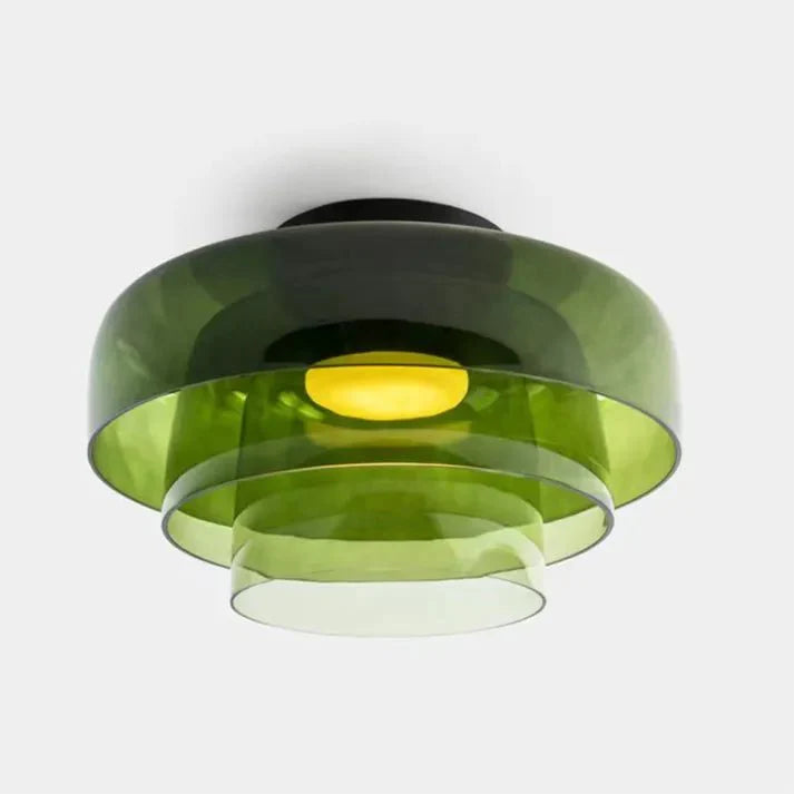 Variant image for Scandinavische Glazen Plafondlamp met LED en Driekleuren Veranderend Licht – Ideaal voor Slaapkamer en Woonkamer-8