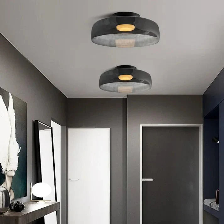 Scandinavische Glazen LED-Plafondlamp