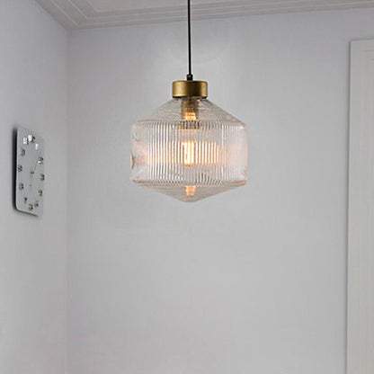 Moderne Hanglamp van Glas voor Woonkamer en Eetkamer – Elegante Verlichting met E26/E27 Fitting, Ø 25cm, H 28cm