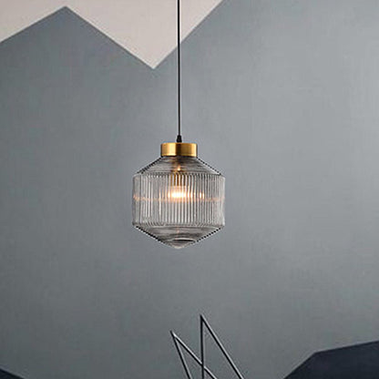 Moderne Hanglamp van Glas voor Woonkamer en Eetkamer – Elegante Verlichting met E26/E27 Fitting, Ø 25cm, H 28cm
