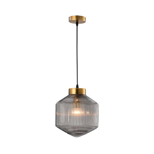 Moderne Hanglamp van Glas voor Woonkamer en Eetkamer – Elegante Verlichting met E26/E27 Fitting, Ø 25cm, H 28cm