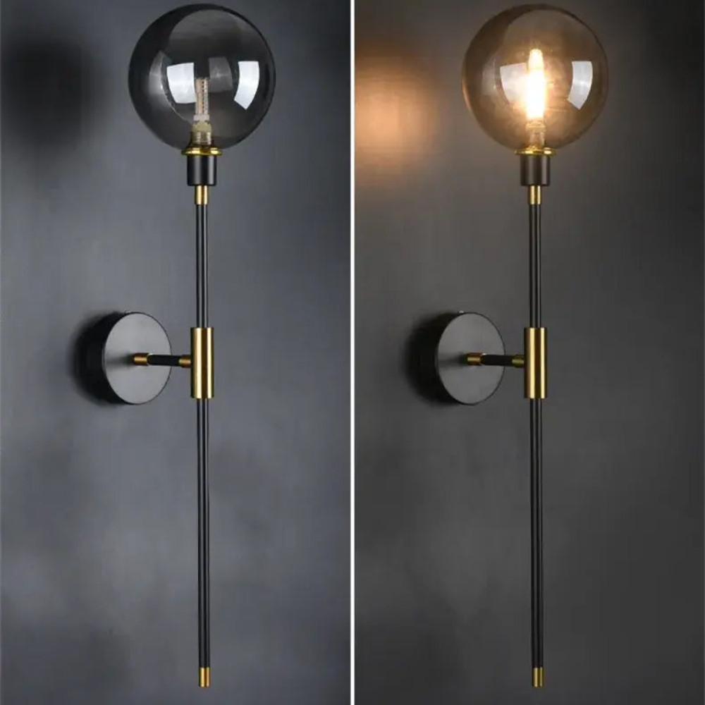 La Lumière | Moderne Industriële Wandlamp van Glas voor Binnen
