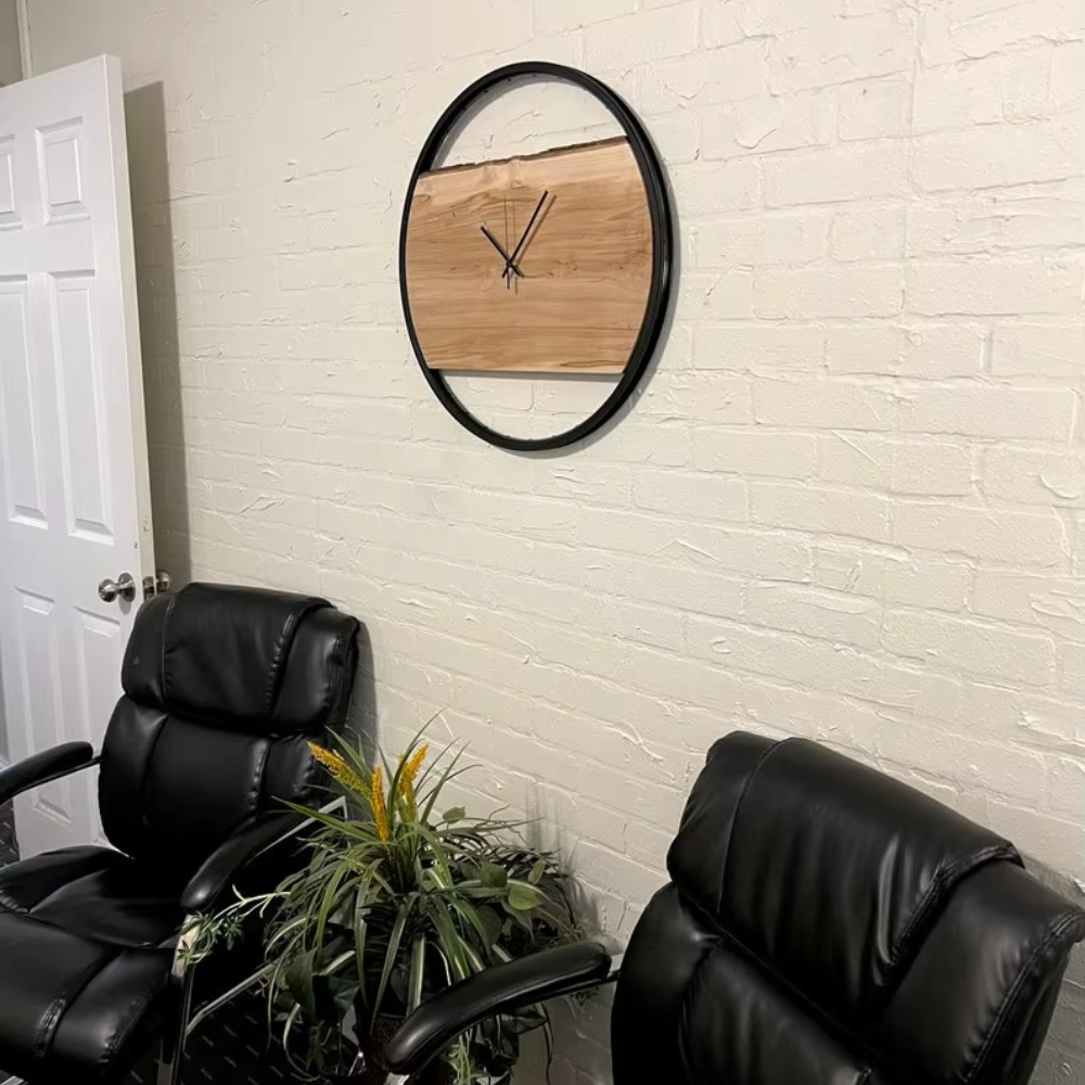 Nom du Temps | Rustieke wandklok met stil uurwerk