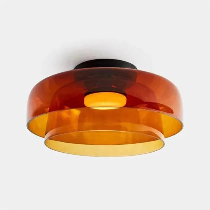 Variant image for Scandinavische Glazen Plafondlamp met LED en Driekleuren Veranderend Licht – Ideaal voor Slaapkamer en Woonkamer-2