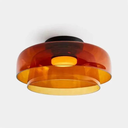 Variant image for Scandinavische Glazen Plafondlamp met LED en Driekleuren Veranderend Licht – Ideaal voor Slaapkamer en Woonkamer-2