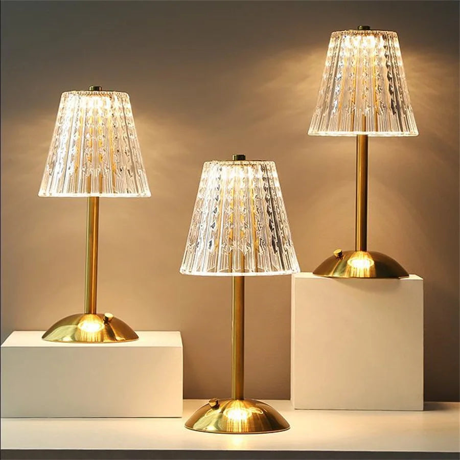 Variant image for Oplaadbare Draadloze Tafellamp Goud met Dimbare Lichttemperaturen en Touch Bediening voor Binnen en Buiten-2