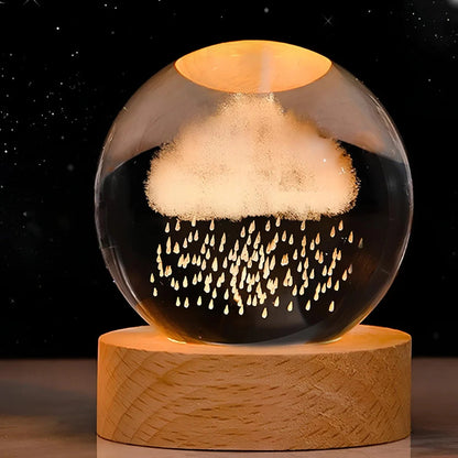 3D Kristallamp met Ruimtescènes – Magische Nachtlamp voor Sfeervolle Verlichting 16