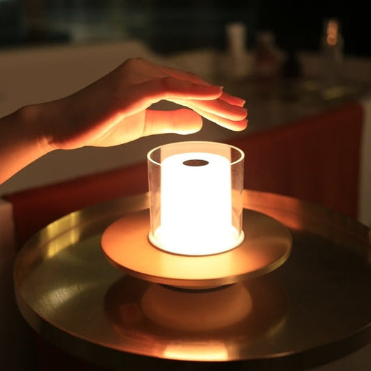 Draadloze Kaarsenlamp met Handbeweging Bediening – Oplaadbare Draadloze Verlichting in Goud en Zilver