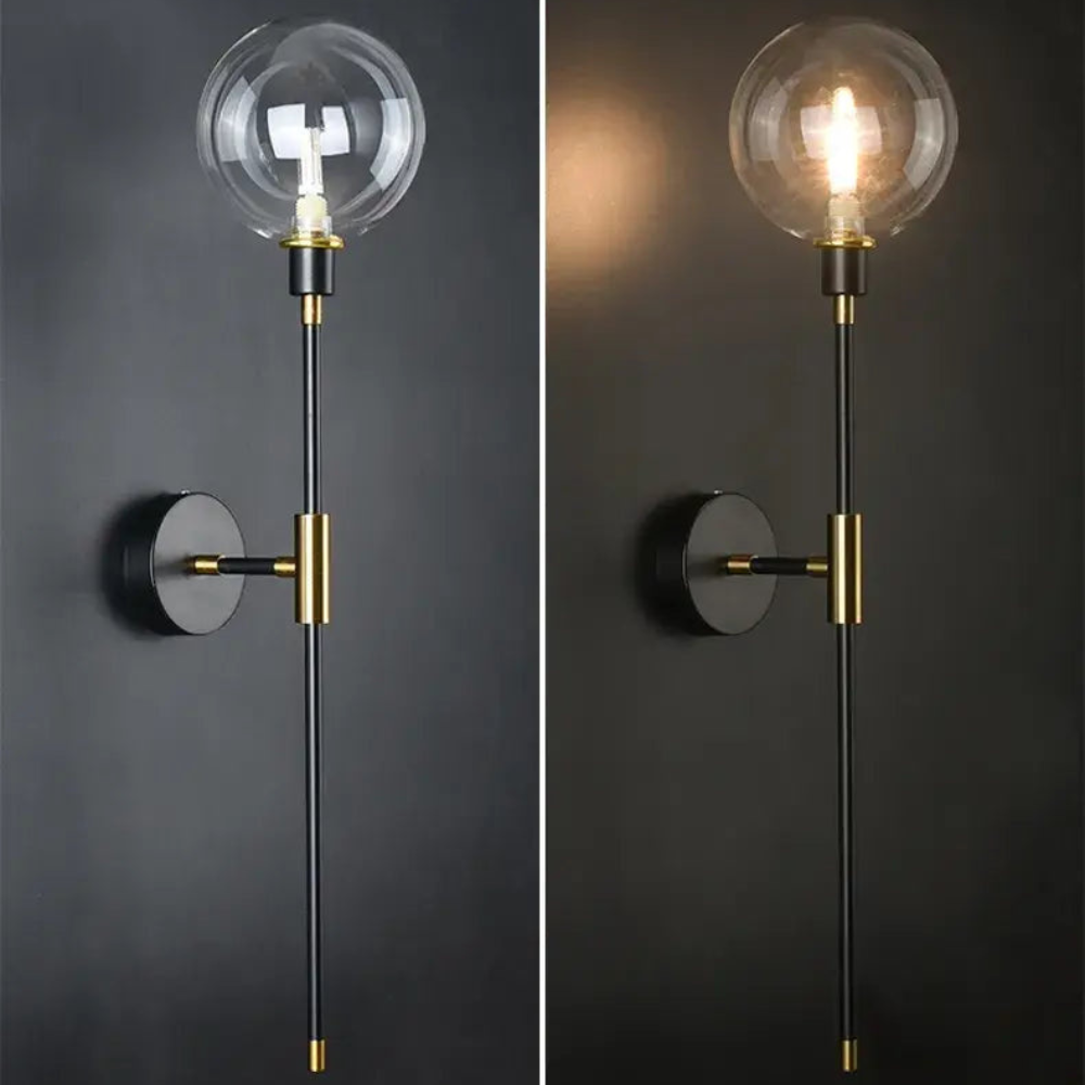 La Lumière | Moderne Industriële Wandlamp van Glas voor Binnen