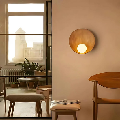 Moderne Wandlamp in Japandi-stijl met Minimalistisch Design voor een Serene Sfeer