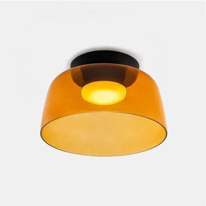Variant image for Scandinavische Glazen Plafondlamp met LED en Driekleuren Veranderend Licht – Ideaal voor Slaapkamer en Woonkamer-4