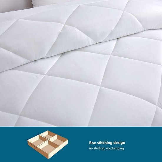 4-Seizoenen Dekbed 240 x 260 cm van Ademend Microvezel – Superzacht en Comfortabel Dekbedovertrek 2