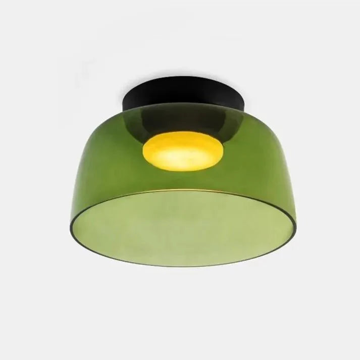 Variant image for Scandinavische Glazen Plafondlamp met LED en Driekleuren Veranderend Licht – Ideaal voor Slaapkamer en Woonkamer-9
