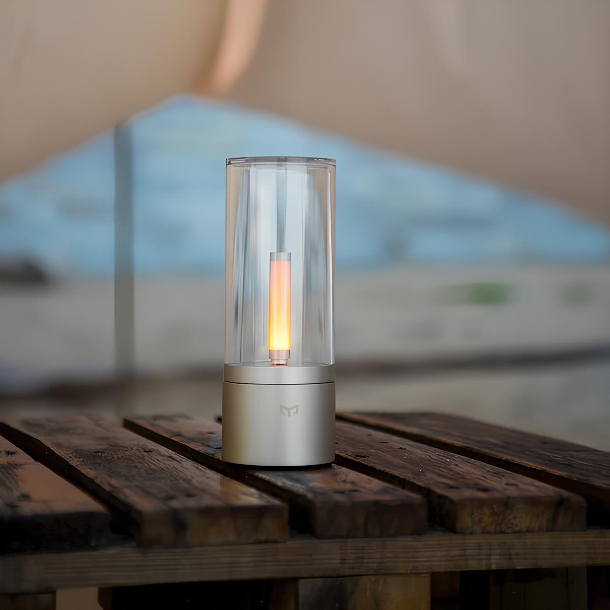 Dimbare Tafellamp met Glazen Lichaam en Minimalistisch Ontwerp - Warm Wit Licht, Perfect voor Elke Ruimte