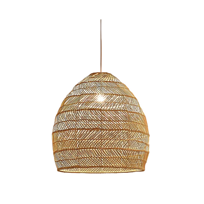 Handgemaakte Rotan Hanglamp voor Eettafel