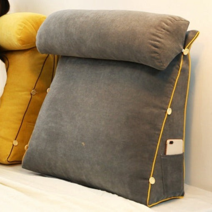 Ergonomisch Driehoekig Leesrugsteun Kussen van Traagschuim voor Comfortabel Lezen en Ontspannen